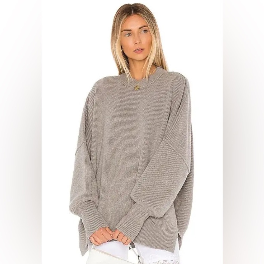 Free People Easy Street Tunic | Heather Gray Sweater